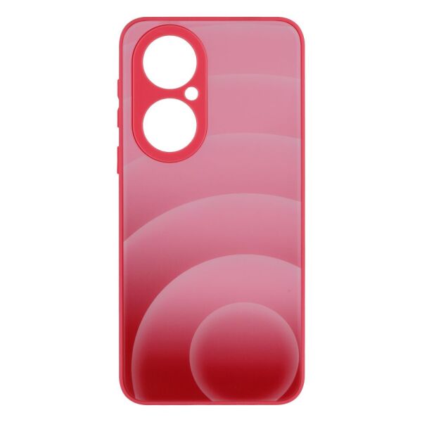 

Чехол-накладка Glass TPU Prism Circles для Huawei P50 5, Rose-Red