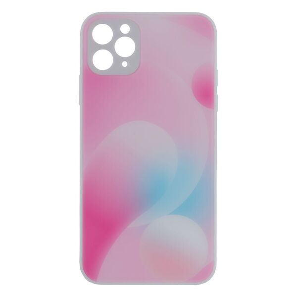 

Чехол-накладка Glass TPU Prism Circles для Apple iPhone 11 Pro Max 4, Pink-Lilac