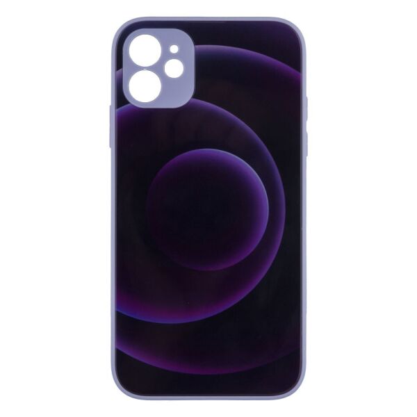 

Чехол-накладка Glass TPU Prism Circles для Apple iPhone 11 6, Black-Purple