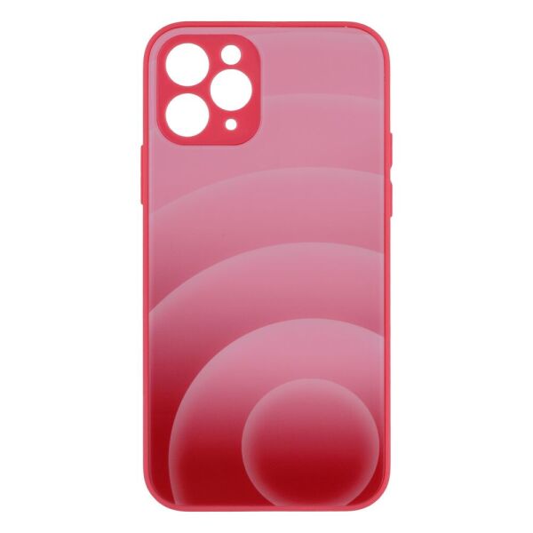 

Чехол-накладка Glass TPU Prism Circles для Apple iPhone 11 Pro 5, Rose-Red
