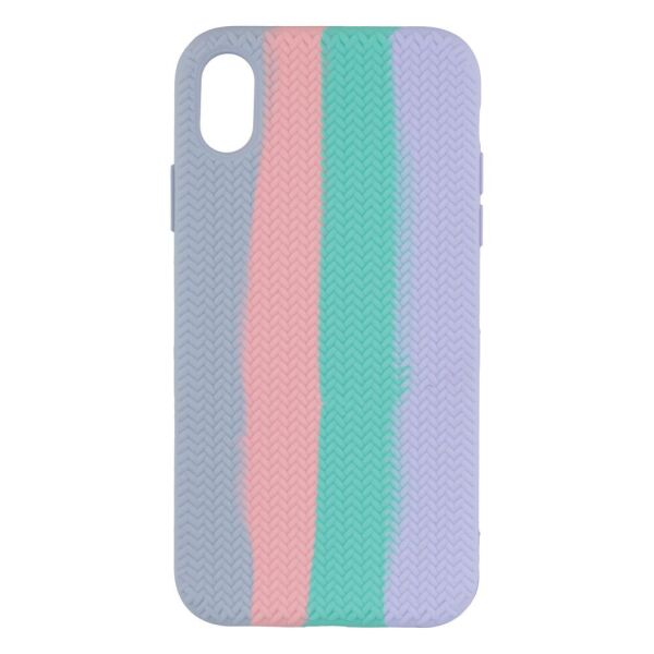 

Чехол-накладка Silicone Knitted для Apple Iphone XR 28, Stripes