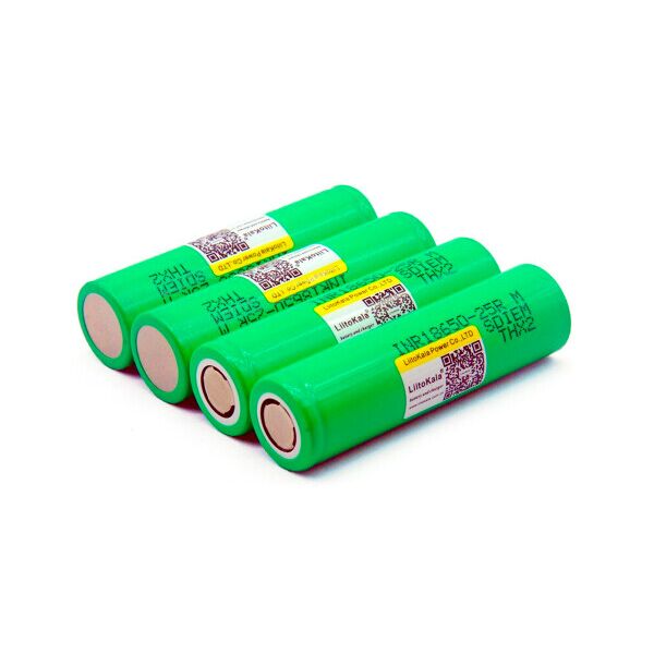 

Аккумулятор 18650 Li-Ion LiitoKala Lii-25R, 2500mah （2450-2650mah）, 3.7V (2.75-4.2V), Green, PVC BOX