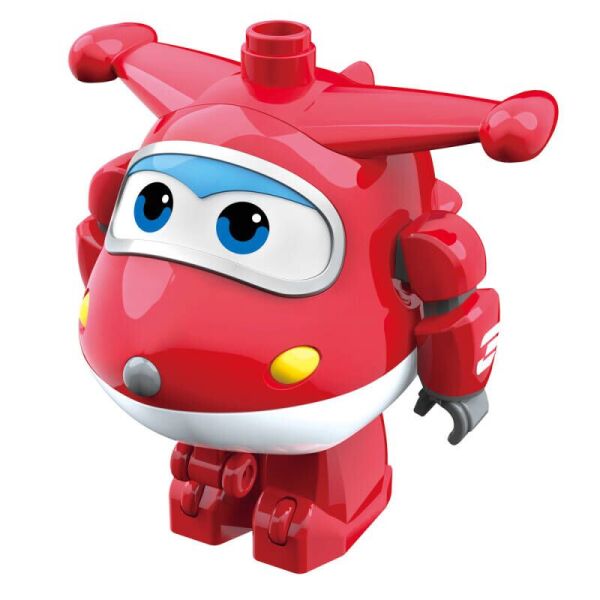

Super Wings Игровая фигурка-трансформер Medium Blocks High Value Figure Jett, Джетт