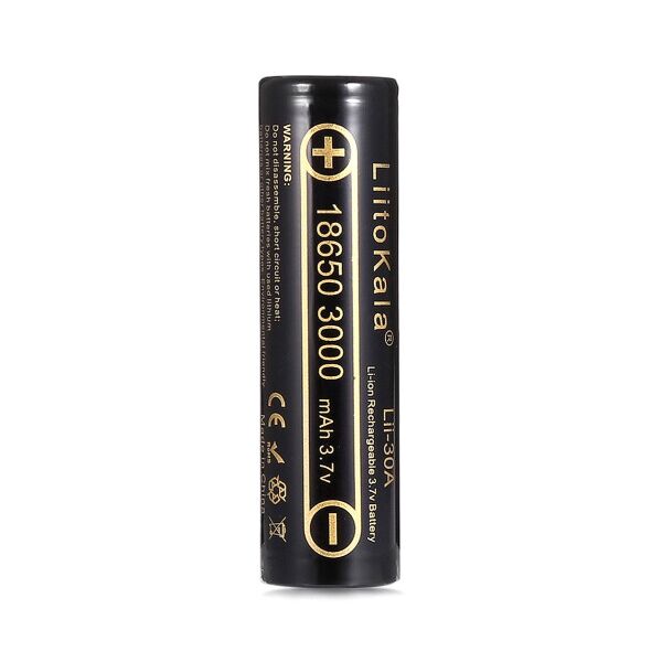 

Аккумулятор 18650 Li-Ion LiitoKala Lii-HG2, 3000mah （2850-3000mah）,30A, 3.7V (2.75-4.2V), Brown, PVC BOX