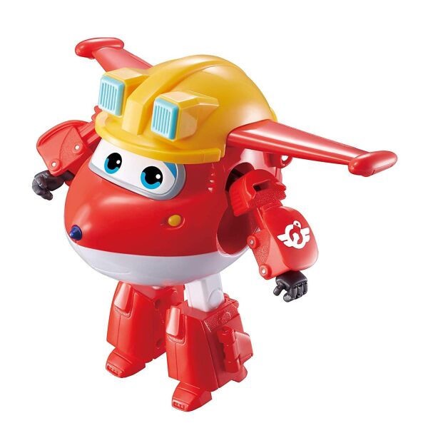 

Super Wings Игровая фигурка-трансформер Transforming Build-It Jett, Джетт строитель