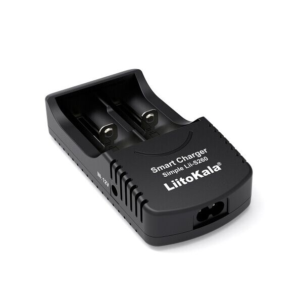 

ЗУ универсальное Liitokala Lii-S260, 2 канала, поддерживает Li-ion, Ni-MH и Ni-Cd AA (R6), ААA (R03), AAAA, С (R14)