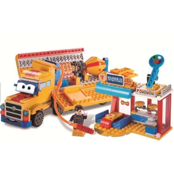 

Super Wings Конструктор Small Blocks Buildable Vehicle Set грузовик и магазин
