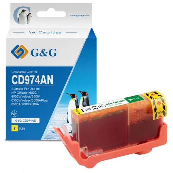 

Картридж G&G HP No.920XL OJ6000/6500/7000/7500 yellow (G&G-CD974AE)