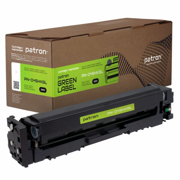 

Картридж Patron CANON 045H BLACK GREEN Label (PN-045HKGL)