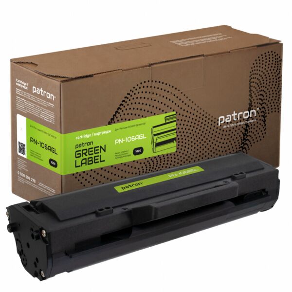 

Картридж Patron HP W1106A GREEN Label (PN-106AGL)