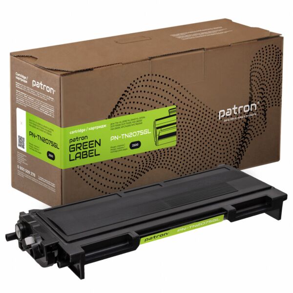 

Тонер-картридж Patron BROTHER TN-2075 GREEN Label (PN-TN2075GL)