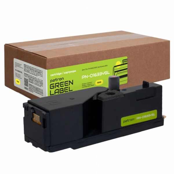 

Тонер-картридж Patron Xerox 106R01633 Green Label, Yellow (PN-01633YGL)