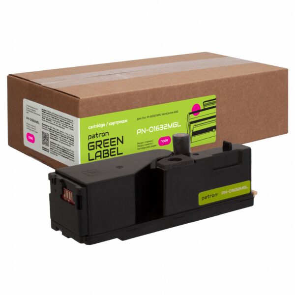

Тонер-картридж Patron Xerox 106R01632 Green Label, Magenta (PN-01632MGL)