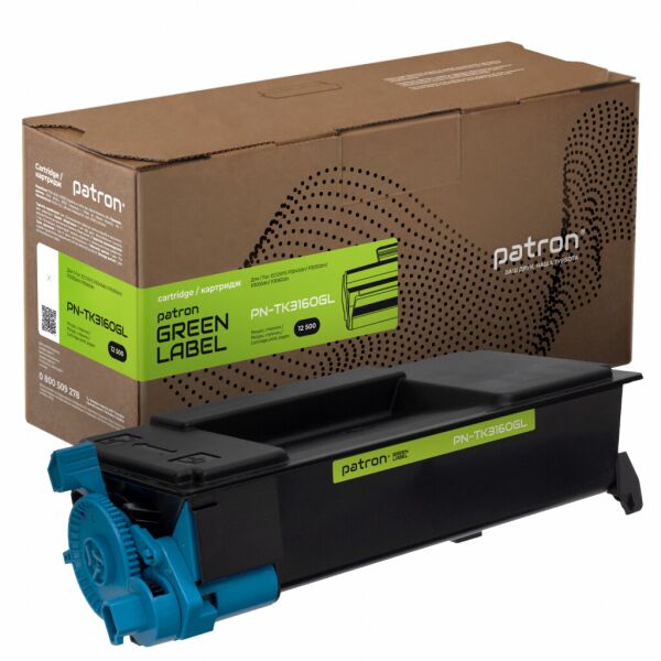 

Тонер-картридж Patron KYOCERA TK-3160 GREEN Label (PN-TK3160GL)