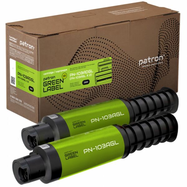 

Тонер-картридж Patron HP W1103AD DUAL PACK GREEN Label (PN-103ADGL)