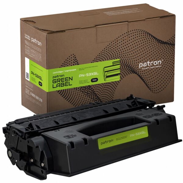 

Картридж Patron HP Q7553X GREEN Label (PN-53XGL)