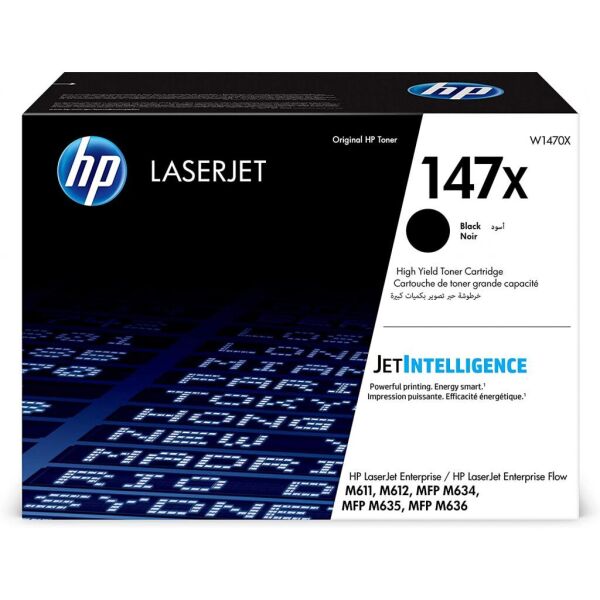 

Картридж HP LJ 147X Black 25.2K (W1470X)