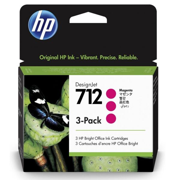 

Картридж HP DJ No.712 DesignJet Т230/Т630 3-Pack 29-ml Magenta (3ED78A)