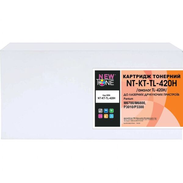 

Картридж NewTone Pantum TL-420H Black, для M6700/M6800, P3010/P330 (NT-KT-TL-420H)