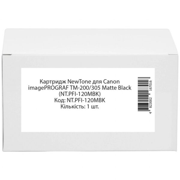 

Картридж NewTone Canon imagePROGRAF TM-200/305 Matte Black (NT.PFI-120MBK)