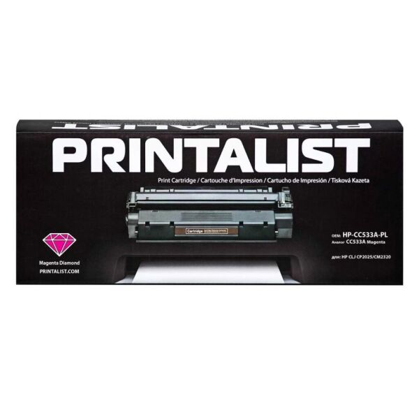 

Картридж Printalist HP CLJ CP2025/CM2320, CC533A Magenta (HP-CC533A-PL)