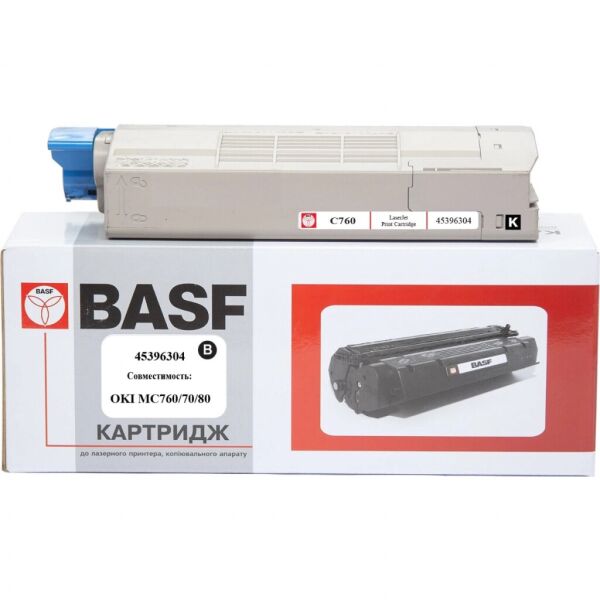 

Тонер-картридж BASF OKI MC760/770/780/ 45396304 Black (KT-45396304)