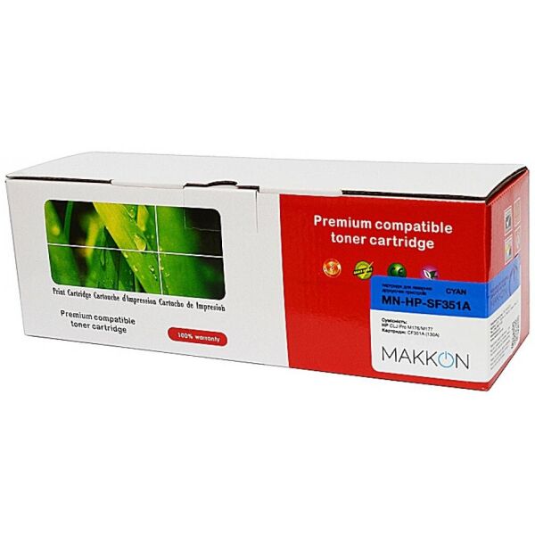 

Картридж Makkon HP CLJP СF351A (130A) 1k cyan (MN-HP-SF351A)
