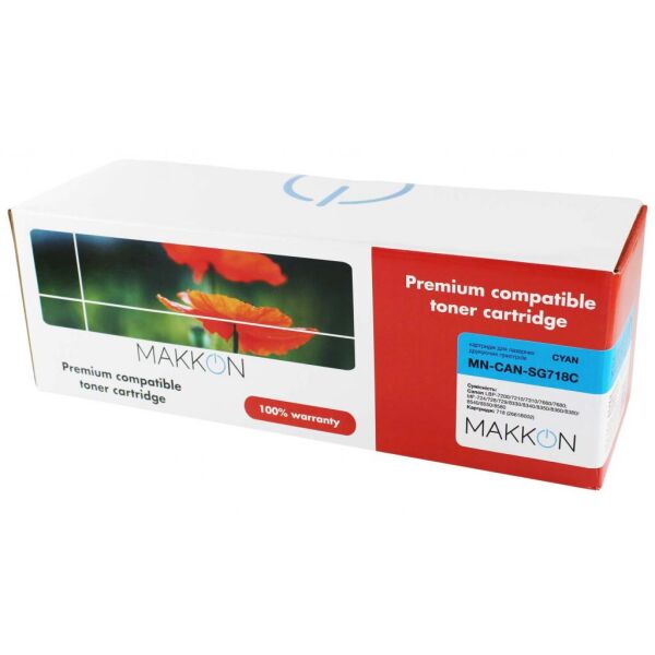 

Картридж Makkon Canon 718 (SG118C) 2.9k cyan (MN-CAN-SG718C)