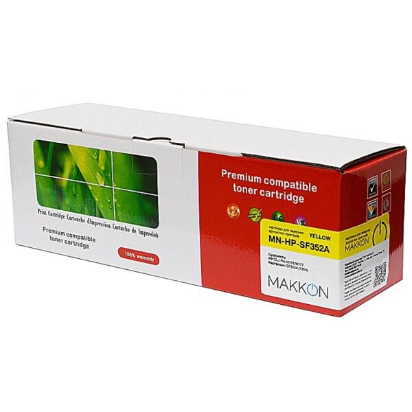 

Картридж Makkon HP CLJP СF352A (130A) 1k yellow (MN-HP-SF352A)