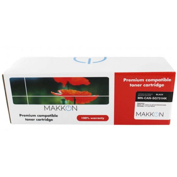 

Картридж Makkon Canon 731H (SRG731K) 2.4k black (MN-CAN-SG731HK)