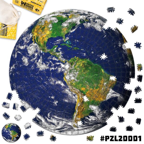 

Деревянный Пазл Пазл Земля 30х30 см