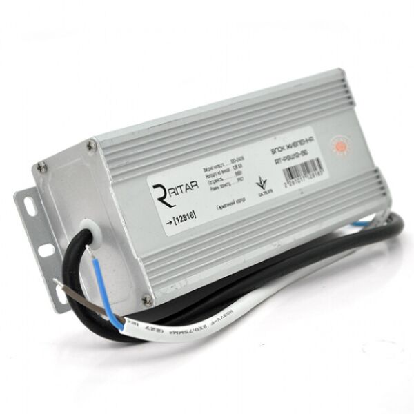

Импульсный блок питания герметичный Ritar RTPSW12-96 12В 8А (96Вт) IP67
