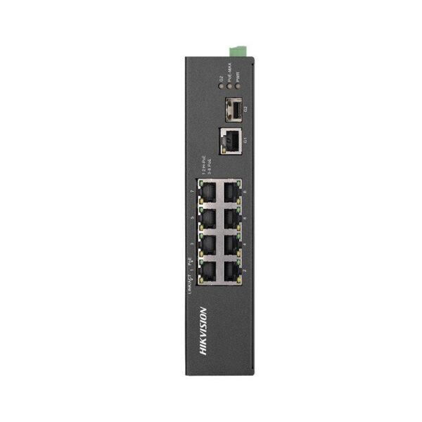 

8-портовый неуправляемый POE коммутатор Hikvision DS-3T0510HP-E/HS