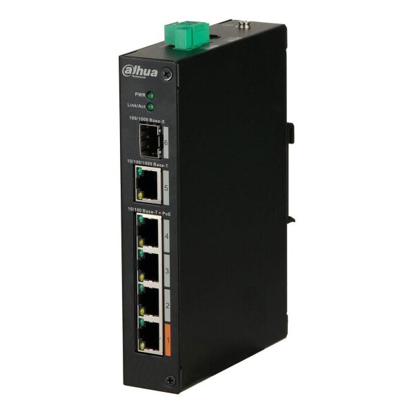 

4-портовый POE коммутатор Dahua DH-PFS3106-4ET-60