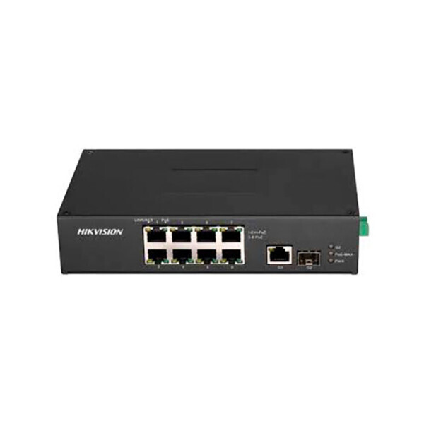 

8-портовый неуправляемый POE коммутатор Hikvision DS-3T0310HP-E/HS