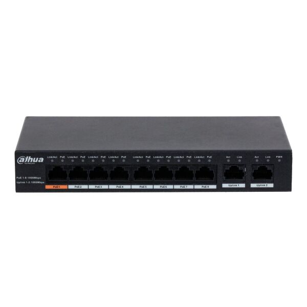 

8-портовый коммутатор с 8 РоЕ портами Dahua DH-PFS3010-8GT-96