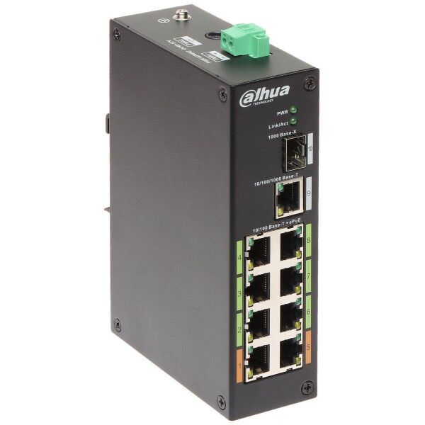 

8-портовый ePoE коммутатор Dahua DH-LR2110-8ET-120
