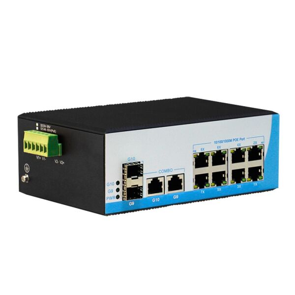

POE комутатор 12-ти портовый индустр. HongRui HR600-AFG-822S