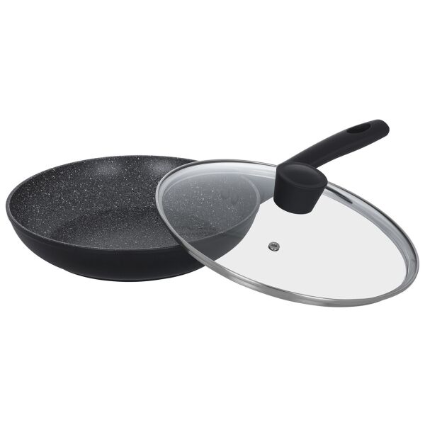 

Сковорода с антипригарным покрытием RINGEL RG-1133.22 Nigella + крышка 22 см Черный