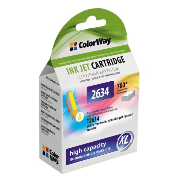 

Картридж ColorWay для EPSON XP600/605/700 yellow (CW-EPT2634)