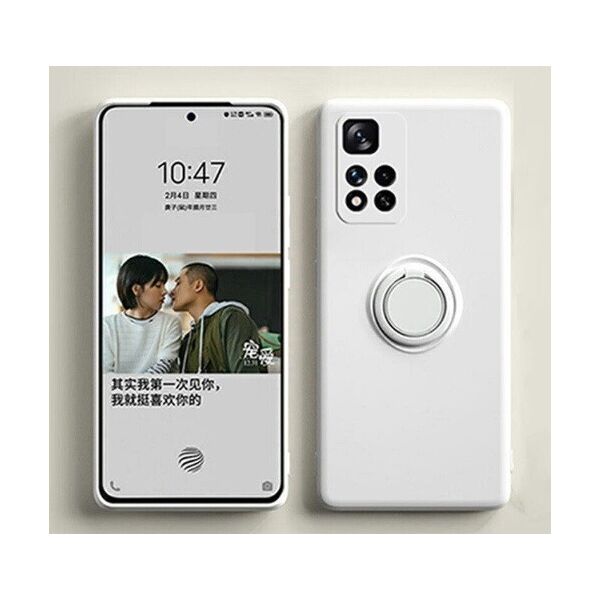 

Чехол Fiji Holder Ring для Xiaomi Redmi 10 бампер накладка с подставкой Ivory White