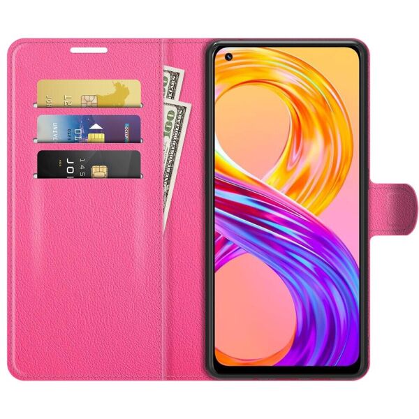 

Чехол Fiji Luxury для Realme 8 / Realme 8 Pro книжка розовый
