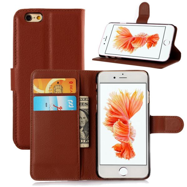 

Чехол Fiji Luxury для Apple Iphone 6 / 6S книжка коричневый