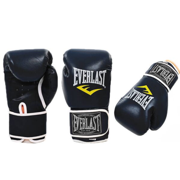 

Перчатки боксерские PU на липучке Everlast BO-3987 (черный, 12 унции)