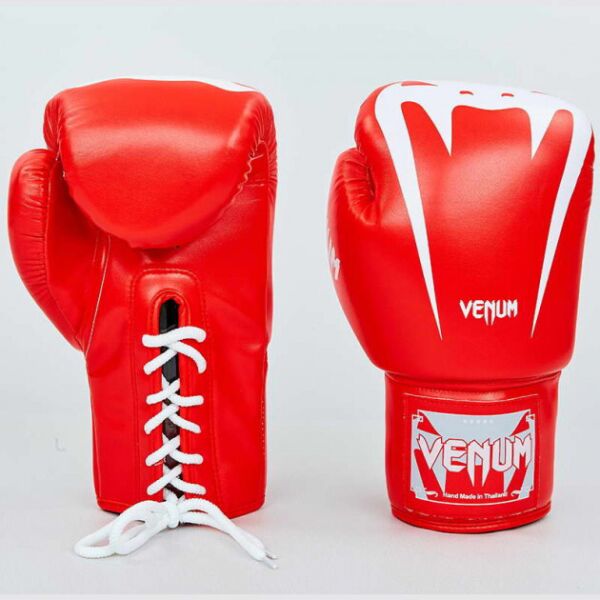 

Перчатки боксерские Venum BO-8350-R красный-белый вес 8oz