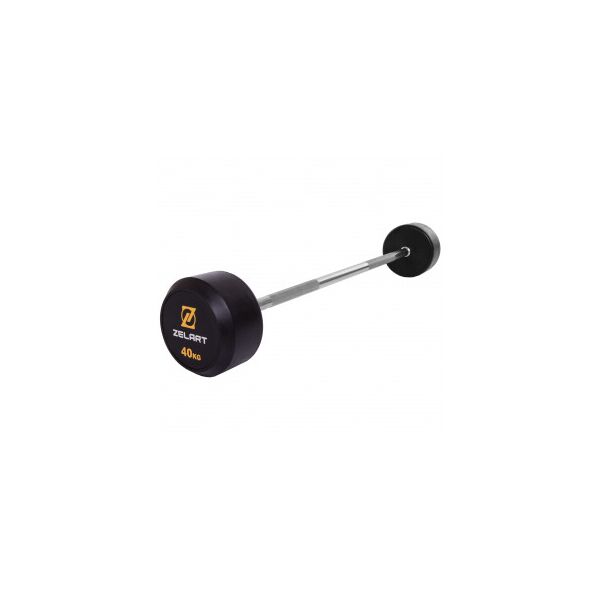 

Штанга фиксированная прямая обрезиненная Zelart Rubber Coated Barbell TA-2685-40 длина-95см 40кг
