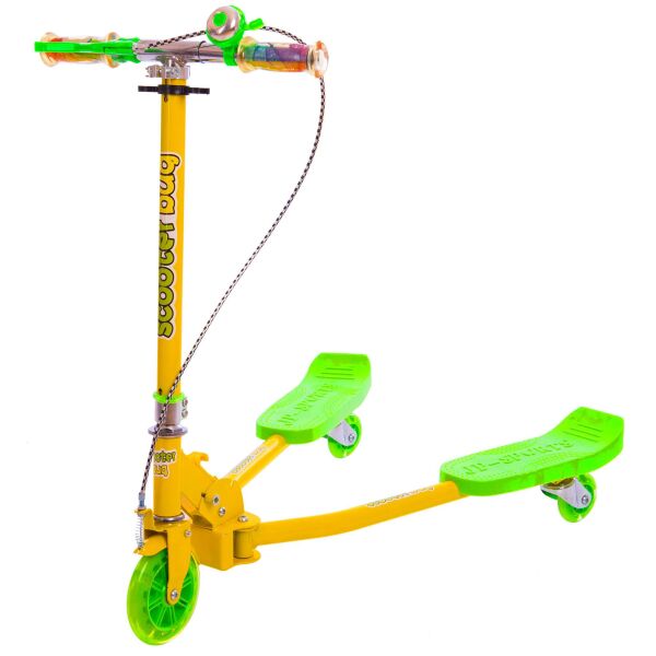 

Самокат инерционный трайк TRIKKE BUG TR-4502 Материал: металл, пластик, полиуретан (PU). Высота руля: от 80 до 90 см. Диаметр колес: передние – 130 мм, задние – 90 мм. Цвет: Желтый