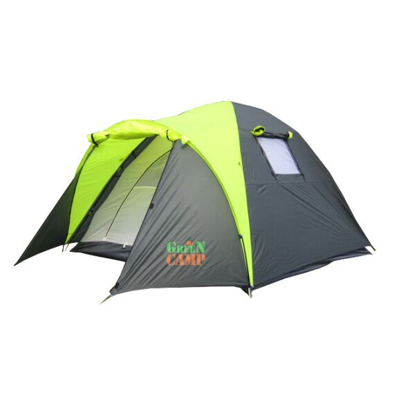 

Палатка Green Camp 1011-2 трехместная двухслойная Два входа