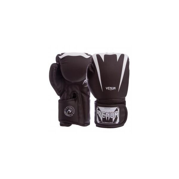 

Перчатки боксерские PU на липучке VNM BO-8349 (р-р 8oz, черно-белый)
