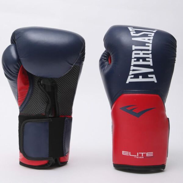 

Перчатки боксерские EVERLAST PRO STYLE ELITE P00001203 14 унций темно-синий-красный